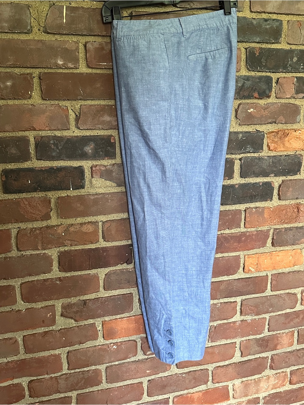 TALBOTS Perfect Crop chambray pants size 12
